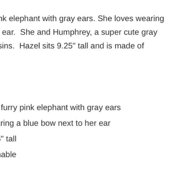 Bedtime Originals “Hazel” Elephant(NWT) perfect for Nursery Decorations; or Gift - Picture 10 of 10